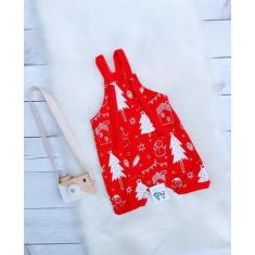 Imagem de Jardineira Fantasia Bebe Menina Menino Natal Luxo - dgbabykids, P(0-3M