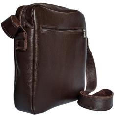Imagem de Bolsa Capanga Masculina Necessaire Transversal Em Couro - Art Minas Co