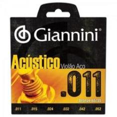 Imagem de Encordoamento Para Violao Gespw Serie Acustico Aco 0.11 Giannini
