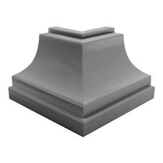 Imagem de Canto Externo Polifort 8mm x 40mm Caixa com 4 unidades Mogno