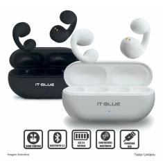 Imagem de Fone De Ouvido Bluetooth TWS Condução Óssea S/ Fio Case Recarregável Anatômico Confortável Esportivo Não Cai