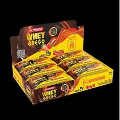 Imagem de Whey Grego Bar Sabor Dulce De Leche E Morango Havanna Display C/ 12 Ba