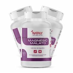 Imagem de Kit Com 3 - Magnésio Dimalato 60 Cápsulas de 500mg Nataly
