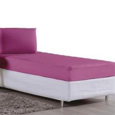 Imagem de Jogo de Lençol Solteiro 2 Peças Malha 100% Algodão (Pink)