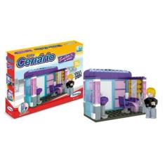 Imagem de Blocos Para Montar Linha Cenário Salão De Beleza 114 Peças Com Peças T