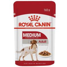 Imagem de Ração Royal Canin Sachê Size Health Nutrition Wet para Cães Adultos Raças Médias - 140 g