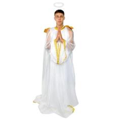 Imagem de Fantasia Anjo Adulto De Luxo Com Asas e Auréola