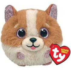 Imagem de Pelúcia Ty Beanie Balls Puff Redonda - Cachorro Tanner