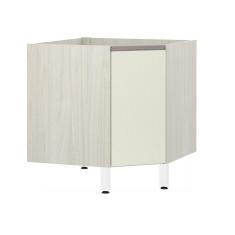 Imagem de Balcão Sem Tampo Canto Diagonal Luciane Luci Legno Crem e Kashmir