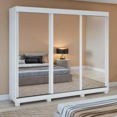 Imagem de Guarda-Roupa 3 Portas 3 Gavetas Saion Plus Super Glass Com Pés - Móvei