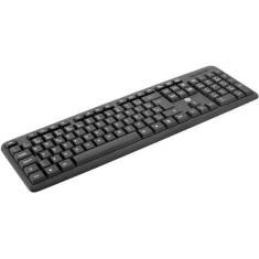 Imagem de Teclado Computador Usb Preto Básico Fio 1,3m Abnt2 - bright