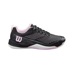 Imagem de WILSON Tênis feminino Rush Pro 4.5, Preto/Branco/Pirouette, 38