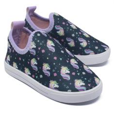 Imagem de Tênis Infantil Feminino Casual Confortável Calce Fácil-Feminino