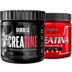Imagem de Creatina Pura 300g Darkness + Creatina 300g Integralmedica, Sem.Sabor