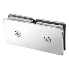 Imagem de União De Vidros 180º Vidro/Vidro Aço Inox Suporte V/V Steel