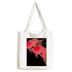 Imagem de Bolsa de lona com pintura de cultura japonesa bolsa de compras casual