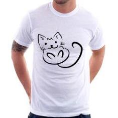 Imagem de Camiseta Gatinho Traços - Foca Na Moda