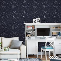 Imagem de Papel De Parede Zara  Petróleo Silver Auto Colante 12M
