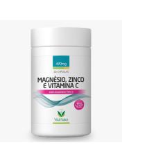 Imagem de Magnésio + Zinco + Vitamina C 60 Cps Vital Natus