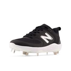 Imagem de New Balance Tênis feminino Fresh Foam X Velo V3 Metal Softball, Preto/branco, 6 Wide