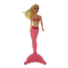 Imagem de Boneca Bailarina Rosa Fada Com Asas Ballet Articulada 30cm