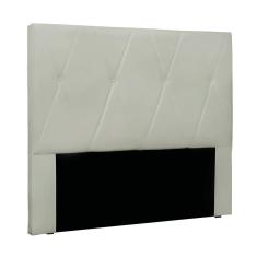 Imagem de Cabeceira Cama Box Queen 160 cm Aquilla Veludo Prata S04 - D`Rossi