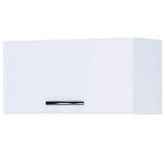 Imagem de Armário Aéreo de Cozinha 1 Porta Branco Brilho - AJL