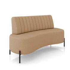 Imagem de Sofá 2 Lugares Living 160cm Pé Ferro Pto Maraú Linho K01 - D`Rossi