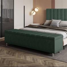 Imagem de Recamier Baú King Itália em Veludo - Sonhar Estofados, VL-33 Verde