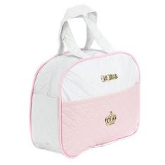 Imagem de Bolsa Maternidade p Roupa/Acessórios Rosa Personalizada Mães - Love