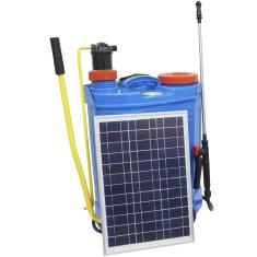 Imagem de Pulverizador Costal 3x1 Elétrico Manual 20 Litros Painel Solar Bateria 3 Bicos Importway IWPCPS20-20