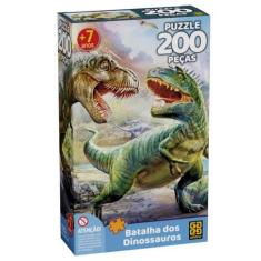 Imagem de Quebra Cabeca Batalha Dos Dinossauros 200 Pecas Grow