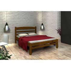 Imagem de Cama de Casal Madeira Maciça cor Imbuia
