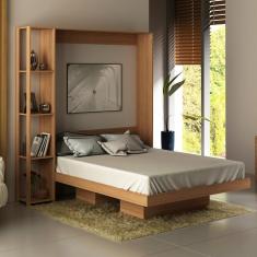 Imagem de Cama Articulada Casal para Colchão 138 x 188 cm Multimóveis CR35034 Amendoa