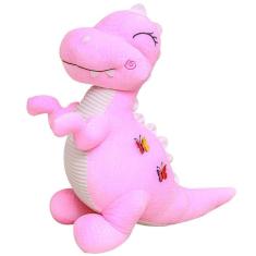 Imagem de Boneca de pelúcia Wemi Pink Dinosaur com bicho de pelúcia T-Rex 28cm