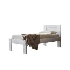 Imagem de Cama Solteiro Moval Dália Flex 88cm Branco Azul Com Rosa Branco