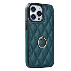 Imagem de Capa de telefone anel leve para iPhone 14 13 Mini 12 11 X XS XR Max SE 2022 8 7 6 6S Capa de couro, verde, para iPhone 11 Pro
