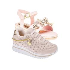 Imagem de Tenis Escolar Casual e Sandalia Infantil - KIT 2 PARES Tam 24 ao 34 - 
