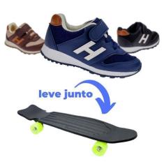 Imagem de Tênis Infantil Masculino Casual e Escolar de Menino Original E Skate -