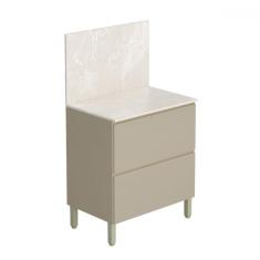 Imagem de Balcão de Cozinha 80 Cm Art 1 Porta 1 Gaveta Vanilla - Kits Paraná