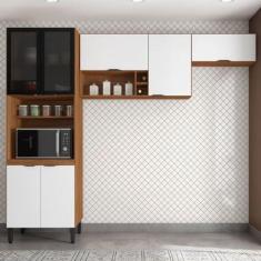Imagem de Cozinha Modulada Firenze FI0007 Amêndola Branco - Demóbile