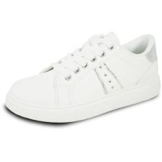 Imagem de KOZI Tênis feminino moderno plataforma confortável Wedge Oxford cadarço coleção MG com palmilha removível, Prata 4, 38