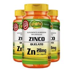 Imagem de Zinco Quelato Zn Unilife 60 Cápsulas 3un