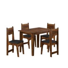 Imagem de Conjunto de Mesa Sonetto Nicoli 110x68 cm 4 Cadeiras