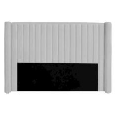 Imagem de Cabeceira Casal Queen Size Estofada Para Cama Box Alicia Veludo Cinza