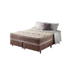 Imagem de Cama Box King + Colchão Espuma D70/D28 2 Pillow Top Orleans 193x203x63cm