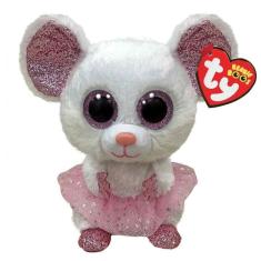 Imagem de TY 2007519 Nina Mouse com Tutu Beanie Boo Bicho de Pelúcia, Multicolorido