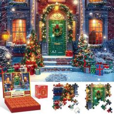 Imagem de Quebra-cabeças de Natal do Calendário do Advento WHJSG 1008 peças