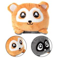 Imagem de Polvo do Humor Guaxinim de Pelúcia Fofinho Colorido BBR Toys Dupla Fac