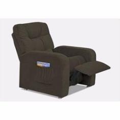 Imagem de Poltrona Reclínavel Azera MX 7 Suede Marrom B 256 - Matrix